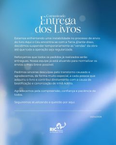 Comunicado - Entrega dos Livros